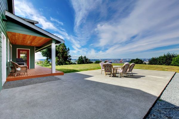 Backyard Concrete Paving in Summerville