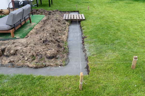 Cement Footer Installation in Summerville