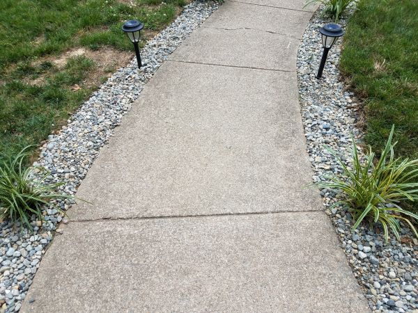 Cement Path Construction in Summerville